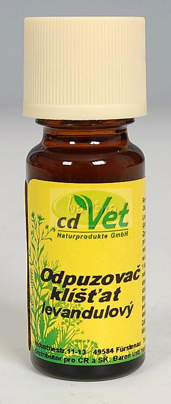 cdVet Levandulový odpudzovač kliešťov pre psov aj mačky jemný 10ml